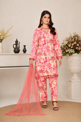 3 Piece Unstitched Jacquard Suit